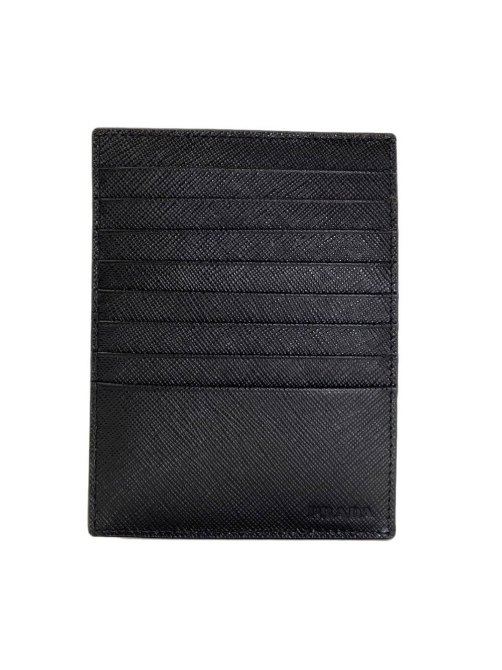 Prada Logo Card Case Saffiano